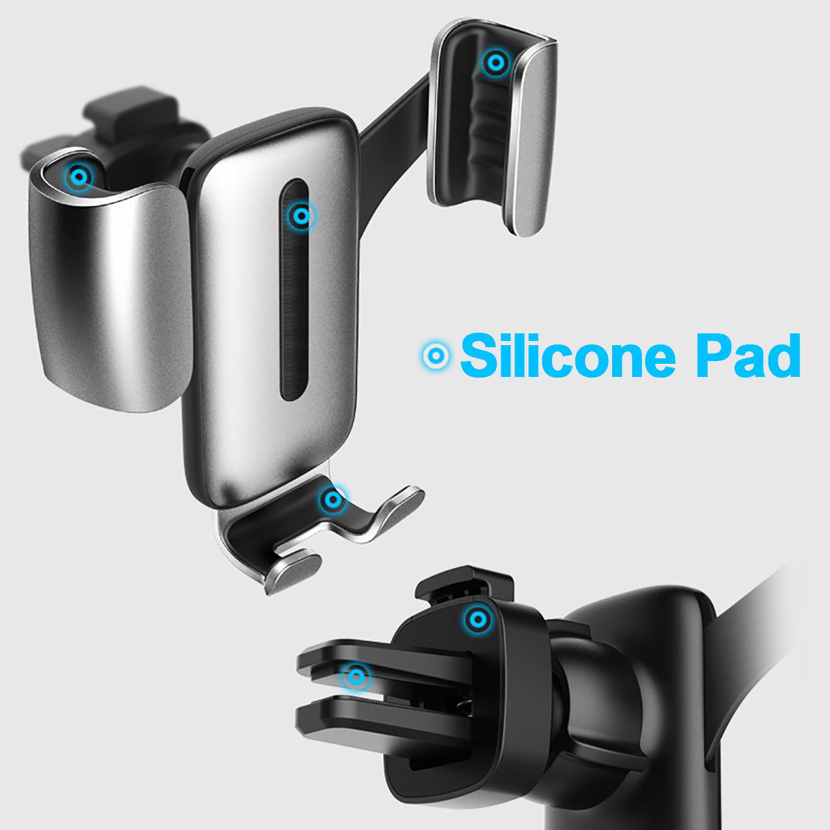 Car-Gravity-Air-Vent-Phone-Holder-360deg-Rotation-Metal-Bracket-Universal-for-iPhone-XS-XR-X-1422369
