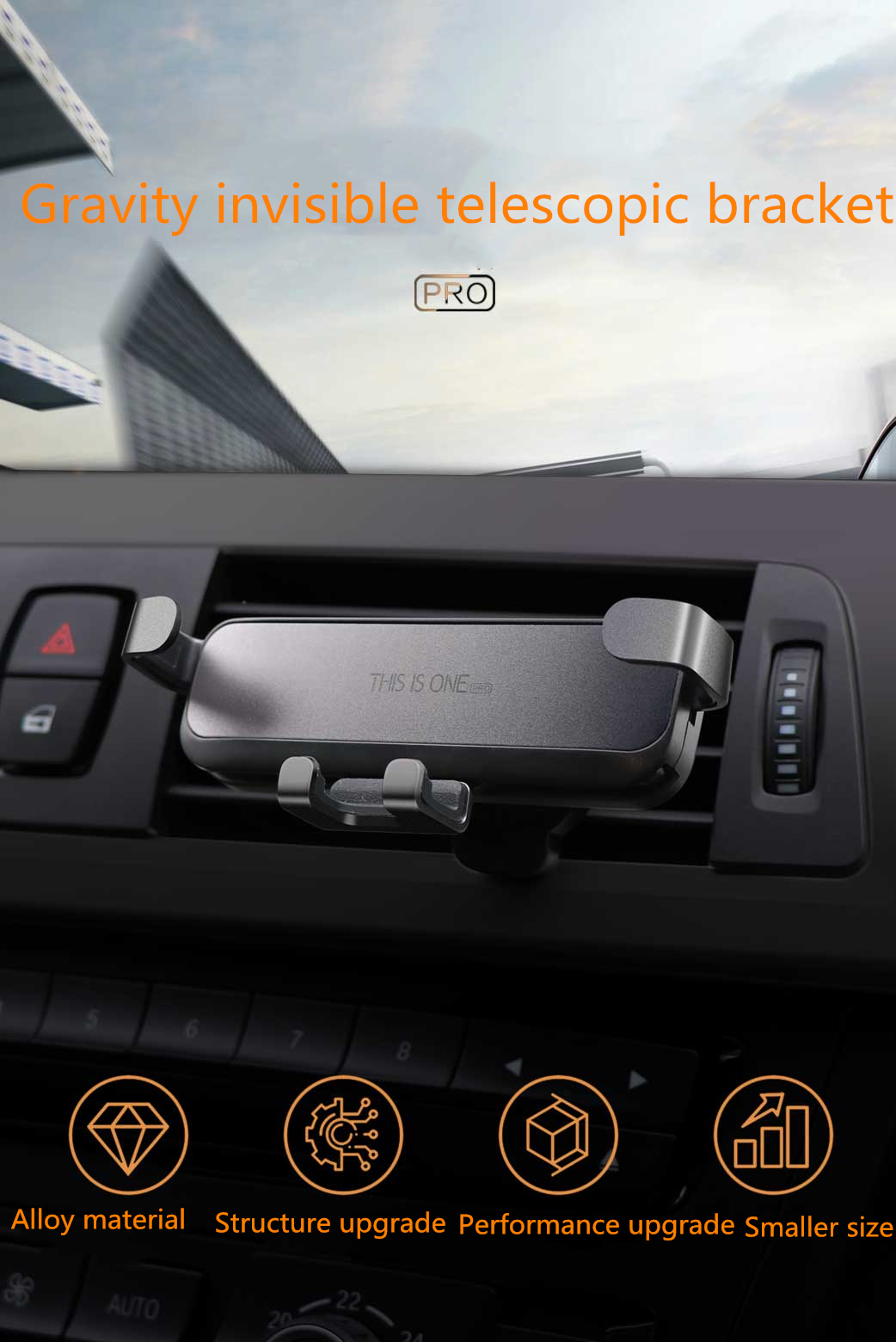 Car-Phone-Holder-Air-Outlet-Gravity-Mobile-Navigation-Bracket-Creative-Small-Volume-Alloy-1531913