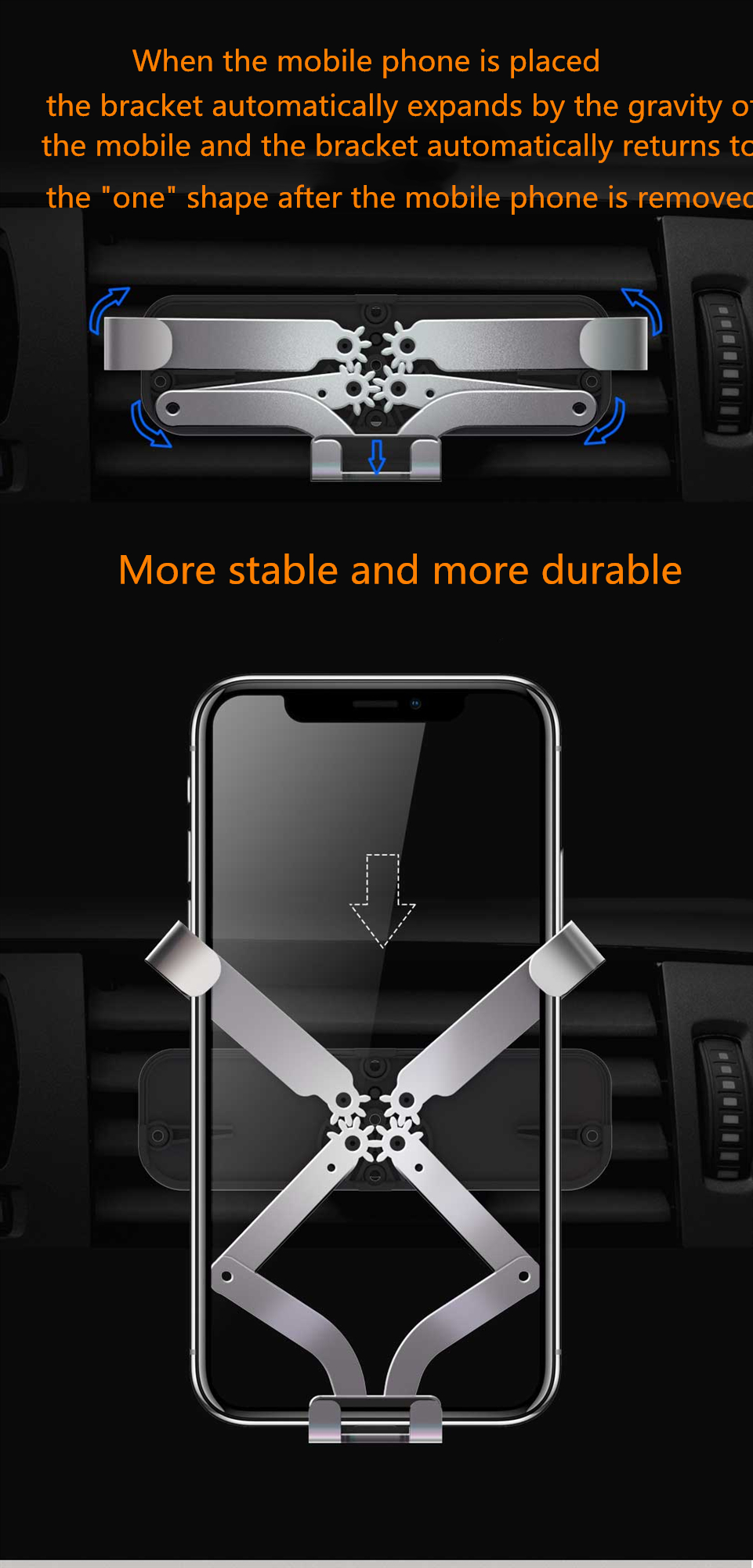 Car-Phone-Holder-Air-Outlet-Gravity-Mobile-Navigation-Bracket-Creative-Small-Volume-Alloy-1531913