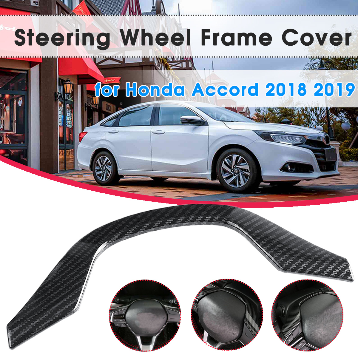 Carbon-Fiber-Interior-Moulding--Steering-Wheel-Frame-Covers-Trim-For-Honda-Accord-2018-2019-1531898