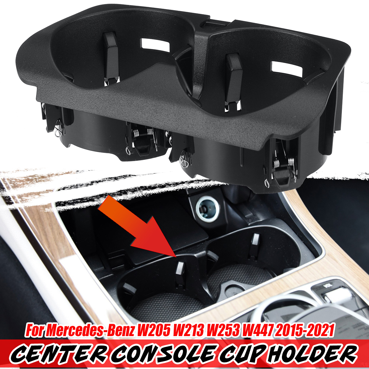 Cup-Holder-Cupholder-For-Mercedes-W205-W213-W253-W447-A2056800691-1809718