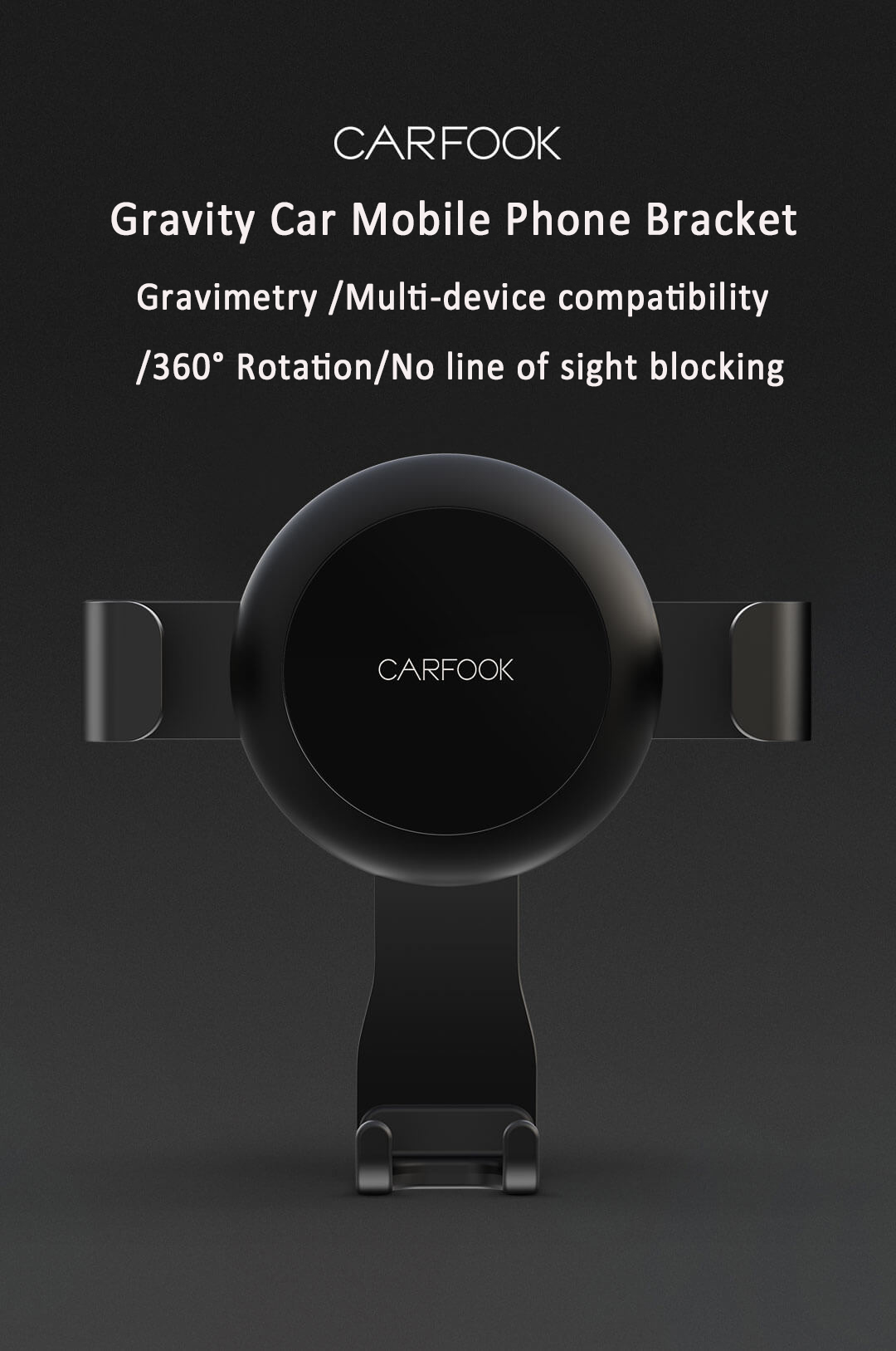 Gravity-Sensor-Automatic-Fixed-Bracket-Flexible-Universal-Car-Holder-One-Hand-Operation-For-47-65-In-1526035