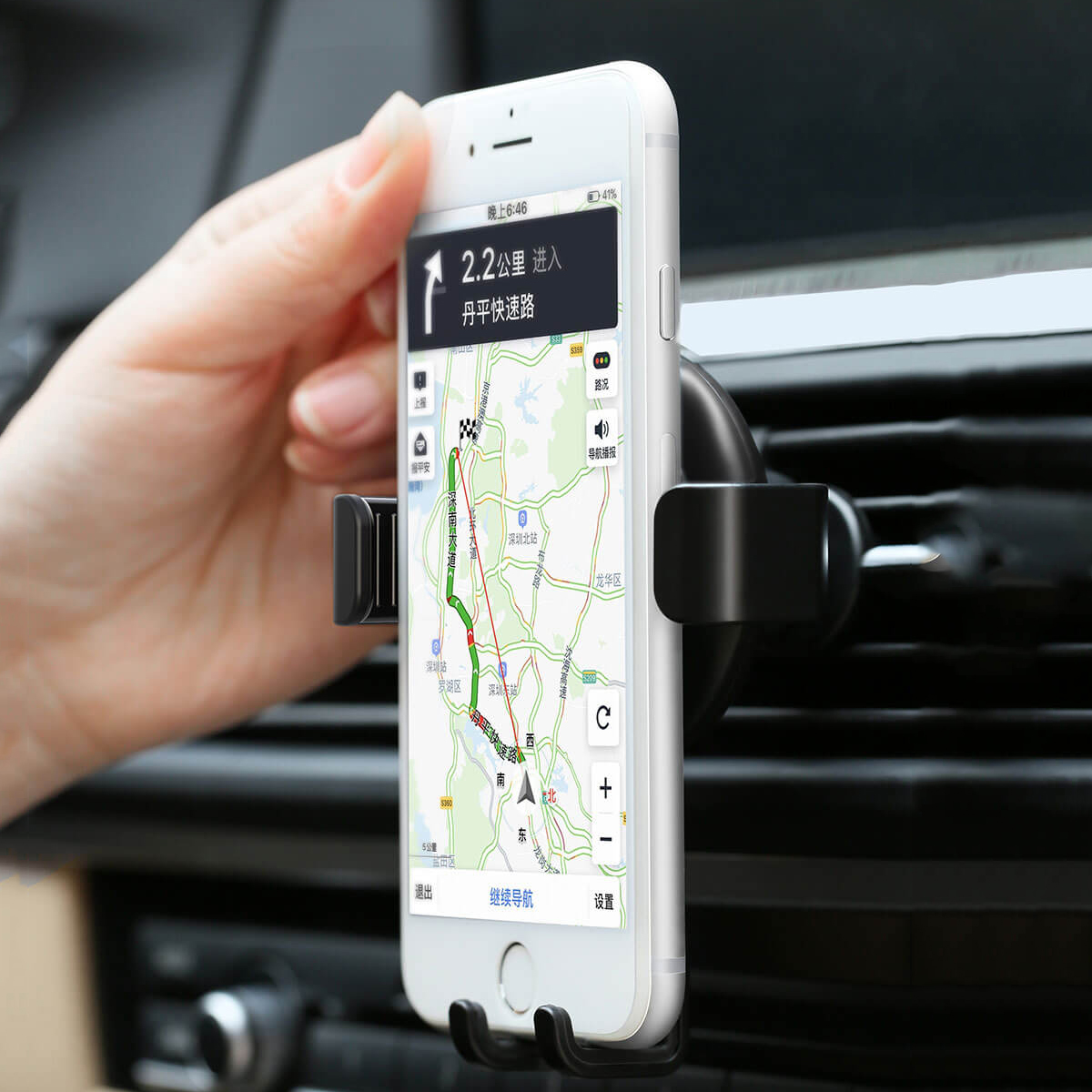 Gravity-Sensor-Automatic-Fixed-Bracket-Flexible-Universal-Car-Holder-One-Hand-Operation-For-47-65-In-1526035