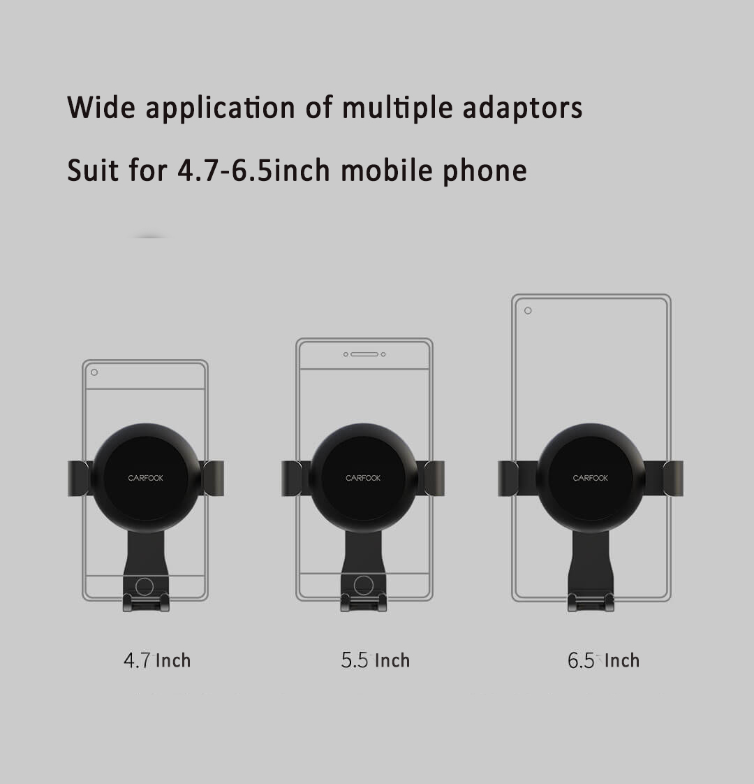 Gravity-Sensor-Automatic-Fixed-Bracket-Flexible-Universal-Car-Holder-One-Hand-Operation-For-47-65-In-1526035