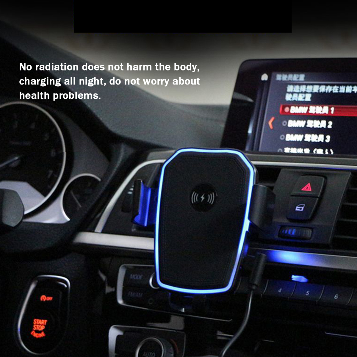 K81-Car-Charger-Wireless-Phone-Holder-LED-10W-Gravity-Induction-Air-Outlet-Clip-1594126
