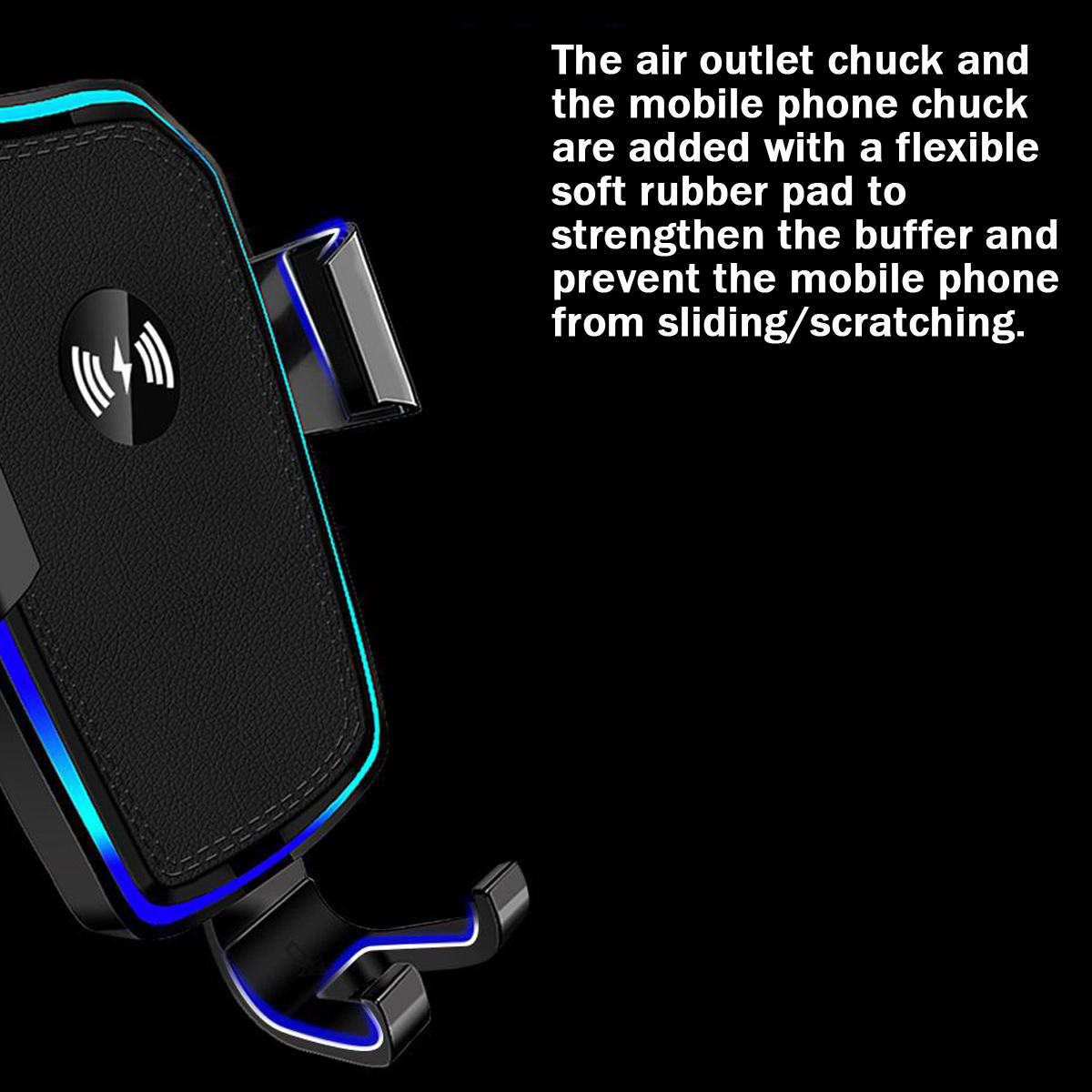 K81-Car-Charger-Wireless-Phone-Holder-LED-10W-Gravity-Induction-Air-Outlet-Clip-1594126