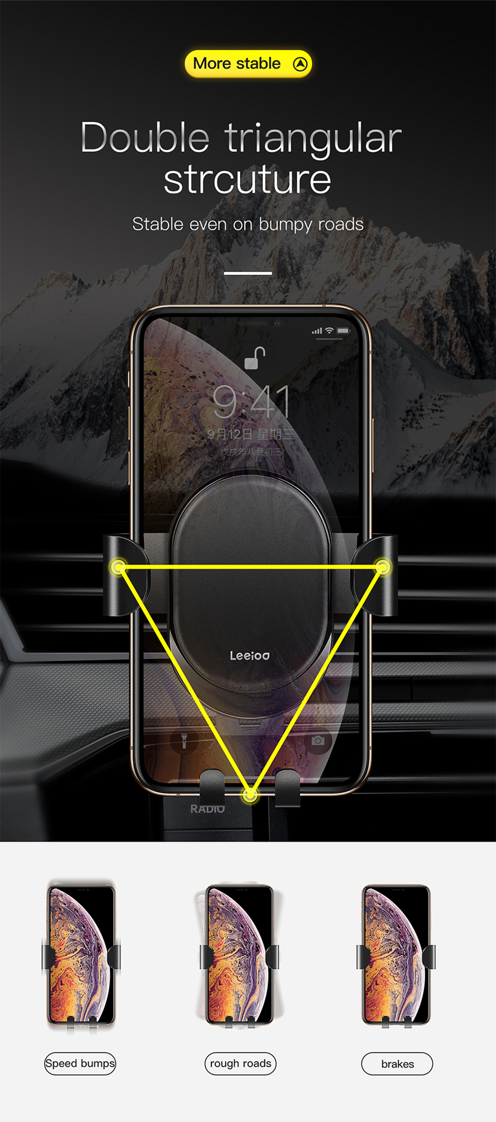 LEEIOO-Gravity-Linkage-Car-Air-Vent-Mount-Phone-Holder-Aluminum-Alloy-Bracket-for-iPhone-XS-XR-X-1410285