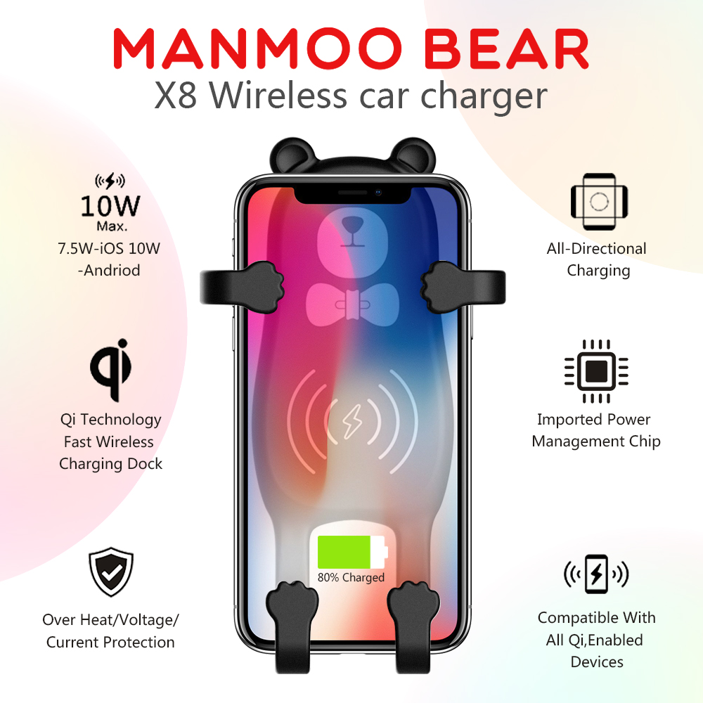 MANMOO-BEAR-X8-Car-QI-Air-Vent-Wireless-Phone-Charger-Holder-Silicon-Gel-Mount-for-iPhone-XS-1358640