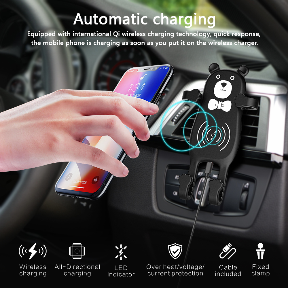 MANMOO-BEAR-X8-Car-QI-Air-Vent-Wireless-Phone-Charger-Holder-Silicon-Gel-Mount-for-iPhone-XS-1358640