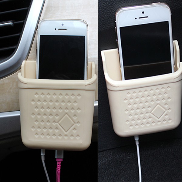 Mini-Cream-colored-Car-Phone-Storage-Box-Paste-Type-Car-Phone-Carrying-Box-Phone-Holder-1002117