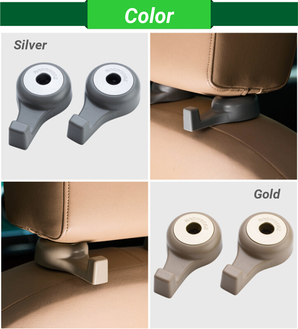 Pair-ABS-Car-Seat-Back-Headrest-Hook-Storage-Hanger-Multifuctional-Holder-Organizer-Universal-1373586