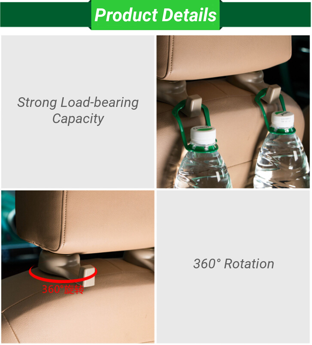 Pair-ABS-Car-Seat-Back-Headrest-Hook-Storage-Hanger-Multifuctional-Holder-Organizer-Universal-1373586
