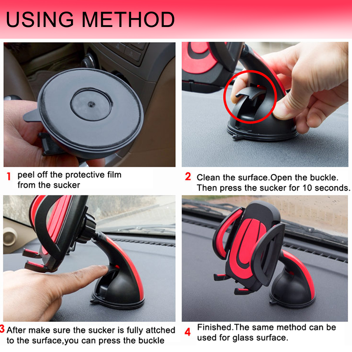 Plastic-Car-Phone-Holder-GPS-Accessories-Suction-Cup-Retractable-Mount-Stand-1345585