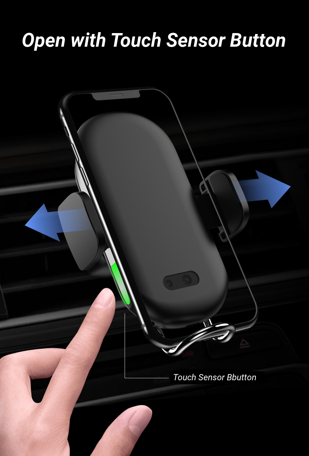 QI-10W-Infrared-Sensing-Car-Air-Vent-Wireless-Phone-Charger-Holder-360deg-Rotation-Mount-for-iPhone--1362056