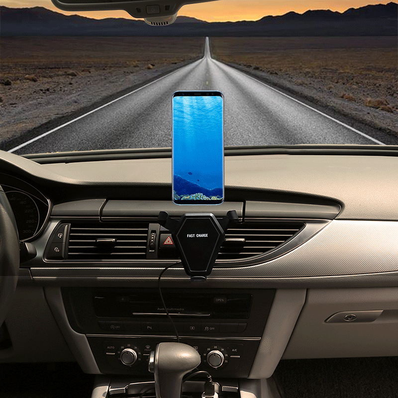 QI-Wireless-Fast-Charger-Car-Air-Vent-Phone-Holder-Gravity-Auto-Lock-for-iPhone8-XSamsum-S9-1258120