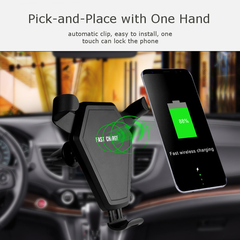 QI-Wireless-Fast-Charger-Car-Air-Vent-Phone-Holder-Gravity-Auto-Lock-for-iPhone8-XSamsum-S9-1258120