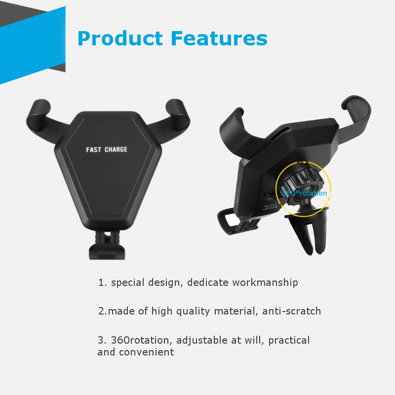 QI-Wireless-Fast-Charger-Car-Air-Vent-Phone-Holder-Gravity-Auto-Lock-for-iPhone8-XSamsum-S9-1258120