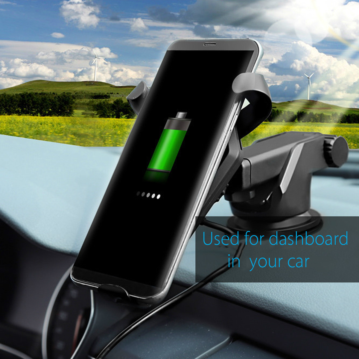 Qi-10W-Car-Gravity-Wireless-Fast-Charger-Phone-Holder-Dashboard-Air-Vent-Mount-Bracket-for-iPhone-XR-1397775