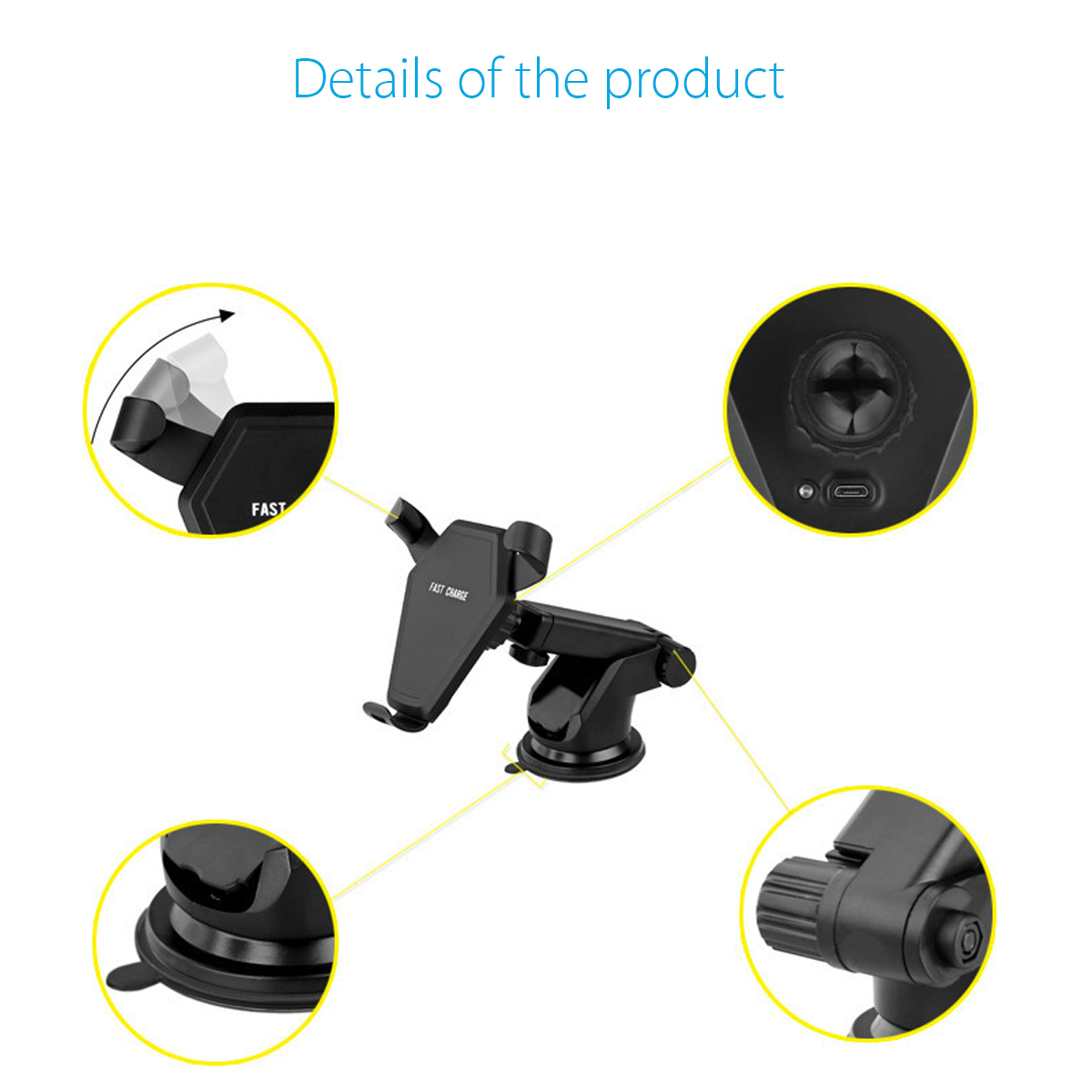 Qi-10W-Car-Gravity-Wireless-Fast-Charger-Phone-Holder-Dashboard-Air-Vent-Mount-Bracket-for-iPhone-XR-1397775