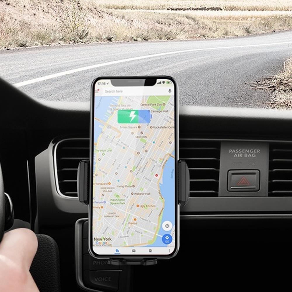 QI Infrared Sensor Car Wireless Fast Charger Phone Holder 360° Rotatable Dashboard Bracket for iPhone XS XR X