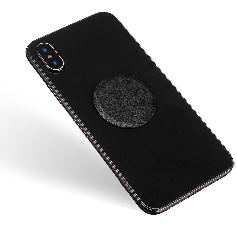 Round-Metal-Plate-PU-Leather-Surface-Iron-Sheet-Black-4PCS-for-Magnetic-Car-Phone-Holder-1424568