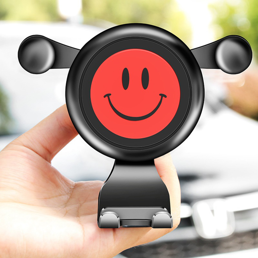 Smile-Face-Car-Gravity-Air-Vent-Phone-Holder-ABS-360deg-Rotatable-Bracket-Stand-for-iPhone-XS-1404361