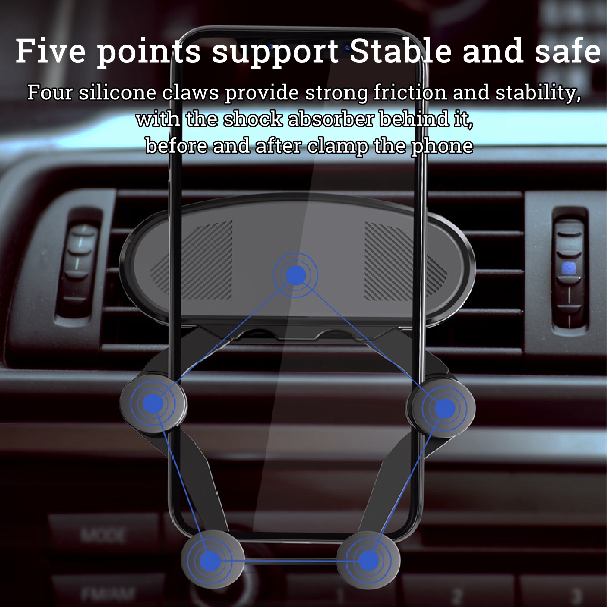 Universal-360deg-Gravity-Car-Holder-Air-Vent-Mount-Bracket-Stand--Gravity-Adjust-Device-1582251