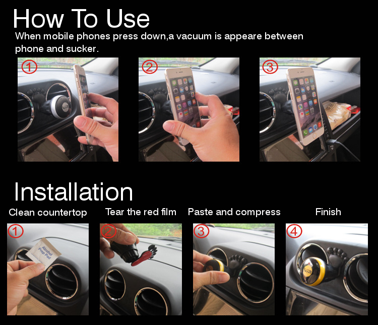 VTR-Universal-Dashboard-Vacuum-Adsorption-Car-Mount-Holder-360deg-Rotation-for-Cell-Phone-Tablet-PC--1152902