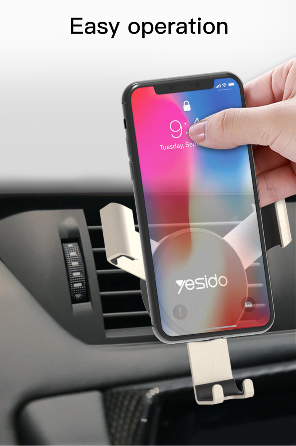 yesido-Gravity-Sensor-Car-Air-Vent-Phone-Holder-Aluminum-Alloy-Mount-Stand-for-iPhone-XS-for-1383004