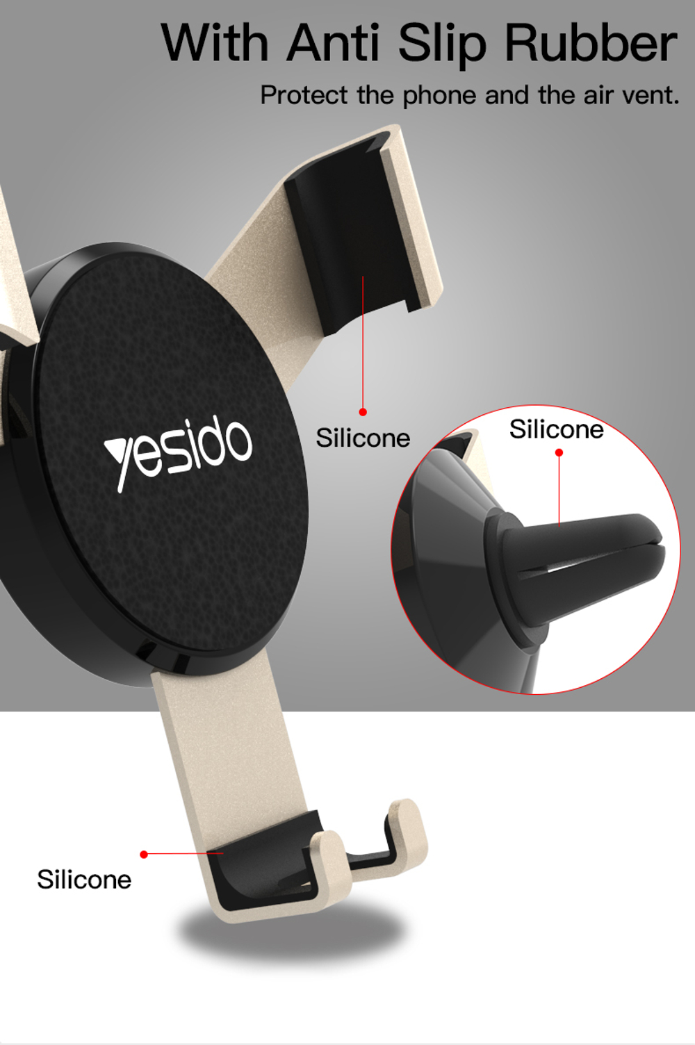 yesido-Gravity-Sensor-Car-Air-Vent-Phone-Holder-Aluminum-Alloy-Mount-Stand-for-iPhone-XS-for-1383004