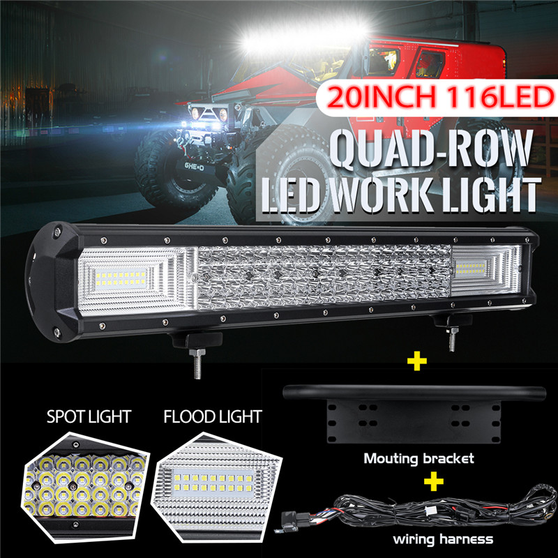 20-Inch-Quad-row-LED-Work-Light-Bar-Combo-Offroad-Driving-Lamp-Car-Truck-Boat-116Led-DC10-30V-1160W--1611802