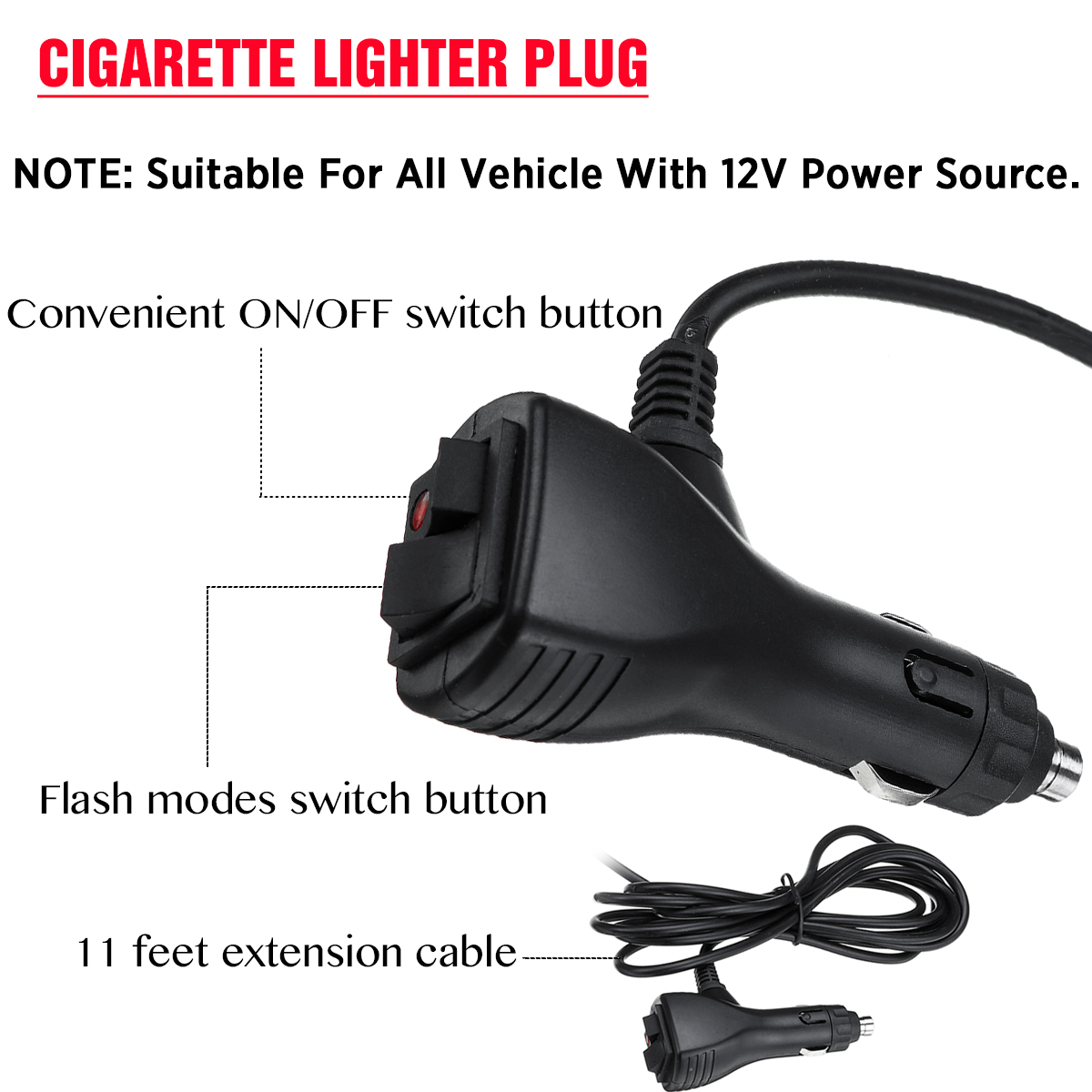 31quot-28-LED-Car-Roof-Windshield-Emergency-Hazard-Warning-Flash-Strobe-Lights-Bar-with-Suction-Cup--1656269