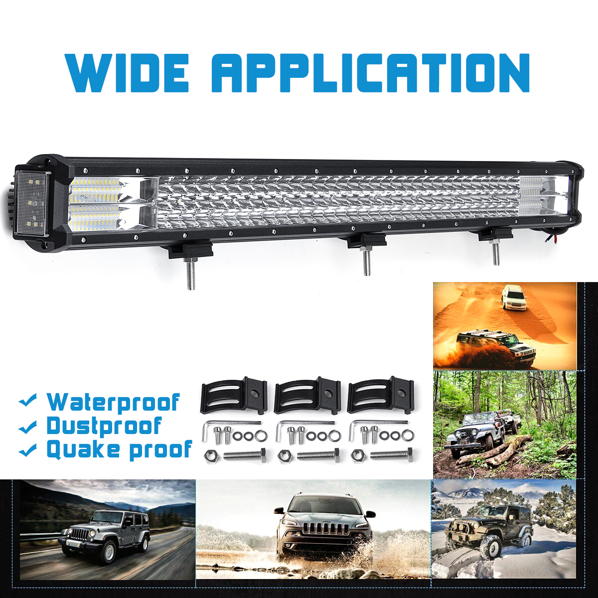 32-160W-Off-Road-LED-Work-Light-Bars-Combo-Spot-Driving-Lamp-Truck-Boat-SUV-1553351