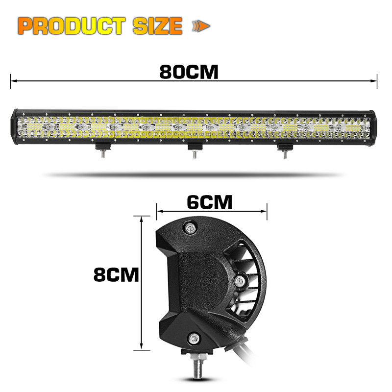 32Inch-220LED-660W-6000K-Car-Off-Road-LED-Light-Bars-Flood-Spot-Combo-Lamp-DC-10-30V-1307406