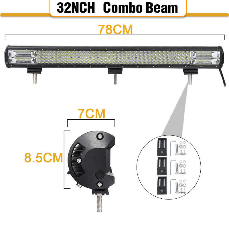 32quot-208LED-White-LED-Light-Bar-Aluminum-Alloy-Shell-Work-Light-For-ATV-Off-road-1800W-Quad-Row-1674123