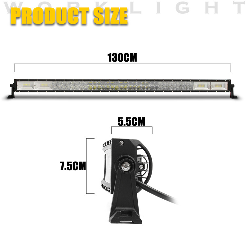 50Inch-172-LED-Work-Light-Bar-5D-Flood-Spot-Combo-Beam-1548W-6000K-White-For-Off-Road-Vehicle-Truck--1673942