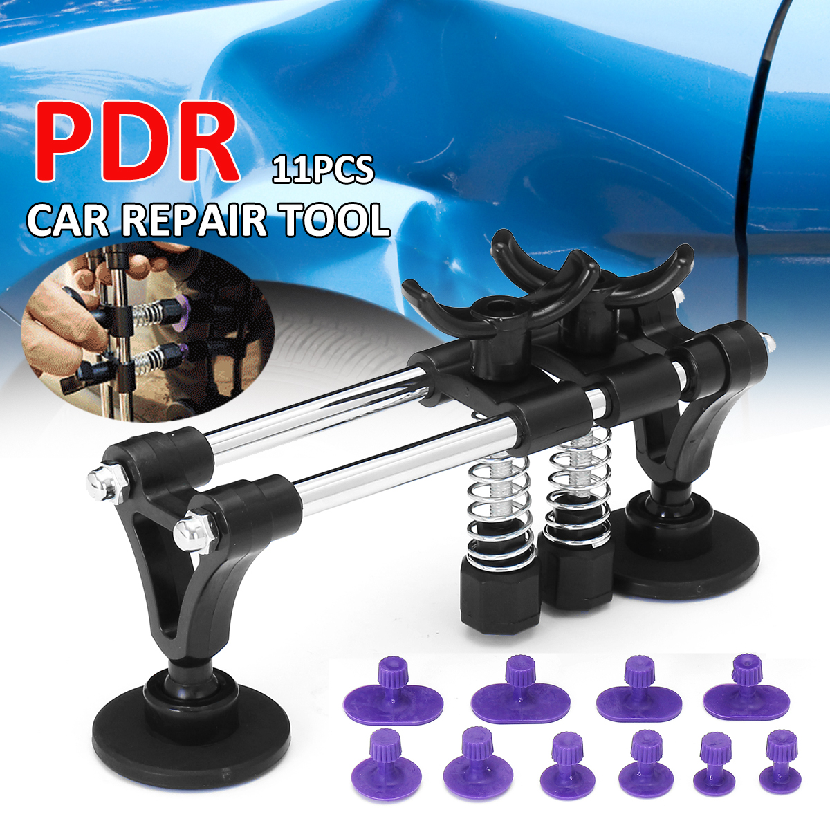 11PCS-Car-Dent-Repair-PDR-Tool-Puller-Bridge-Auto-Body-Panel-Lifter-1372479