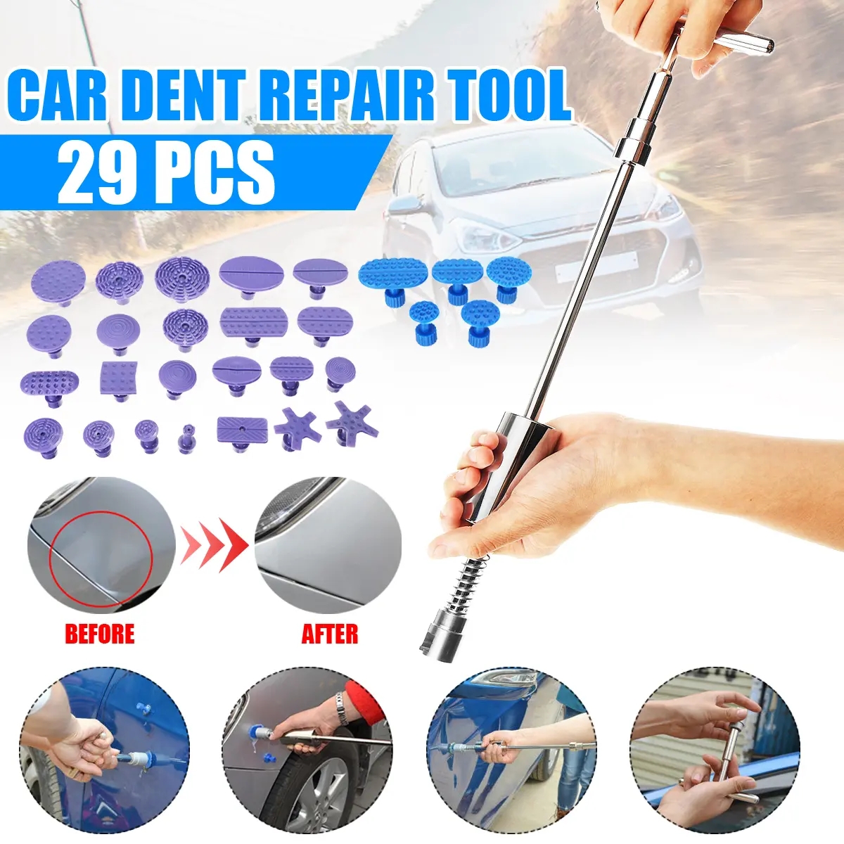 29Pcs-Car-Body-Dent-Repair-Tool-PDR-T-rod-Puller-Set-with-Pulling-Tabs-1635877