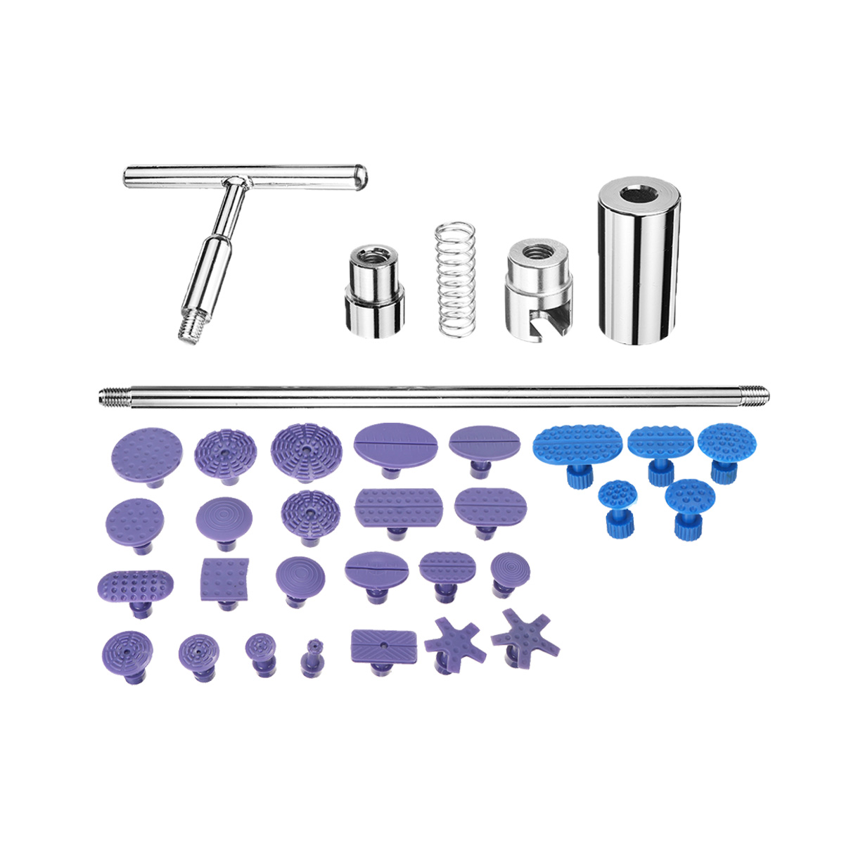 29Pcs-Car-Body-Dent-Repair-Tool-PDR-T-rod-Puller-Set-with-Pulling-Tabs-1635877