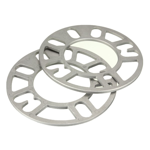 2pcs-Universal-5mm-Alloy-Aluminum-Wheel-Spacers-Shims-Plate-4-5-Stud-Fit-1003466