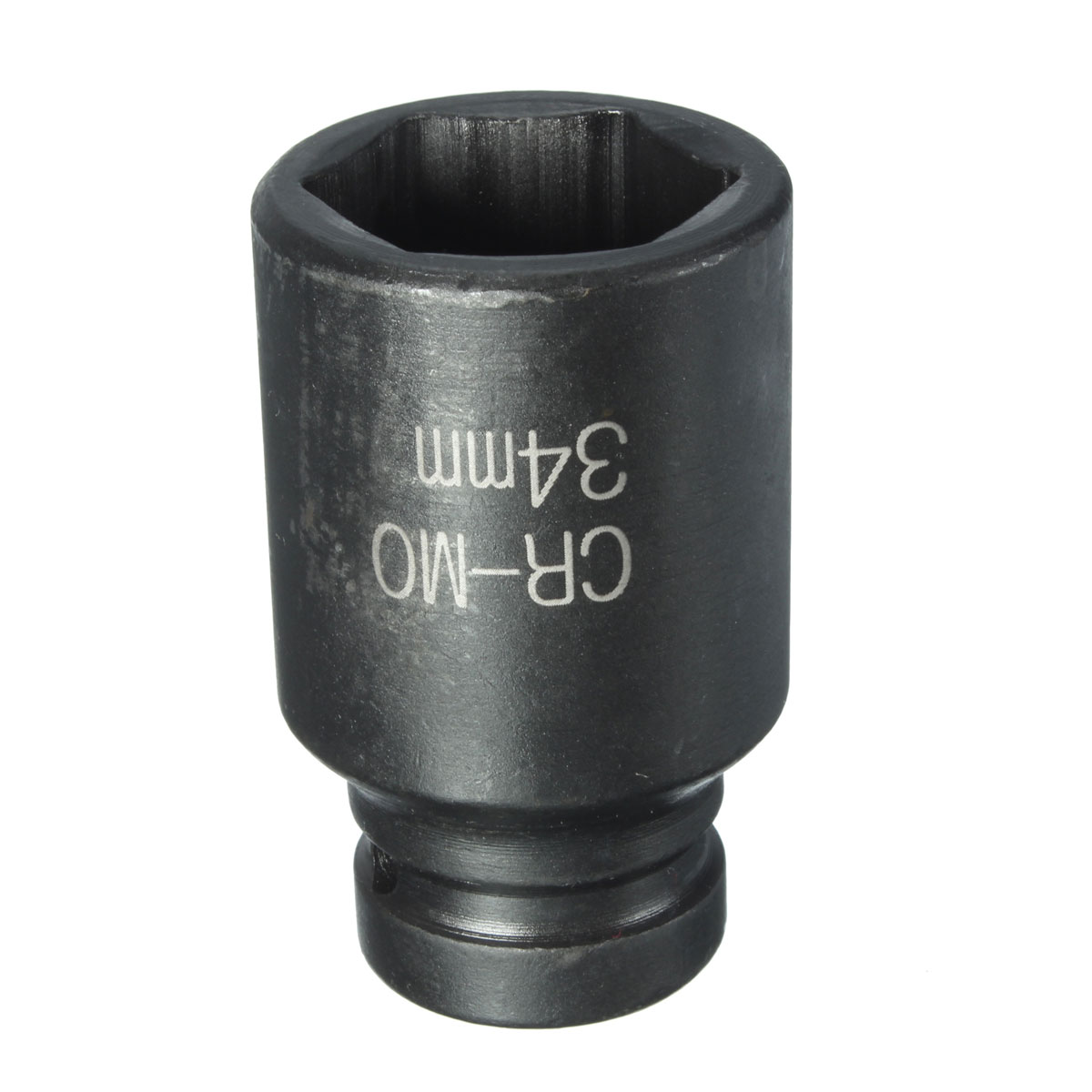 34mm-Black-Hex-6-Point-12-Inch-Drive-Deep-Spindle-Axle-Nut-Socket-Chrome-Steel-1063847