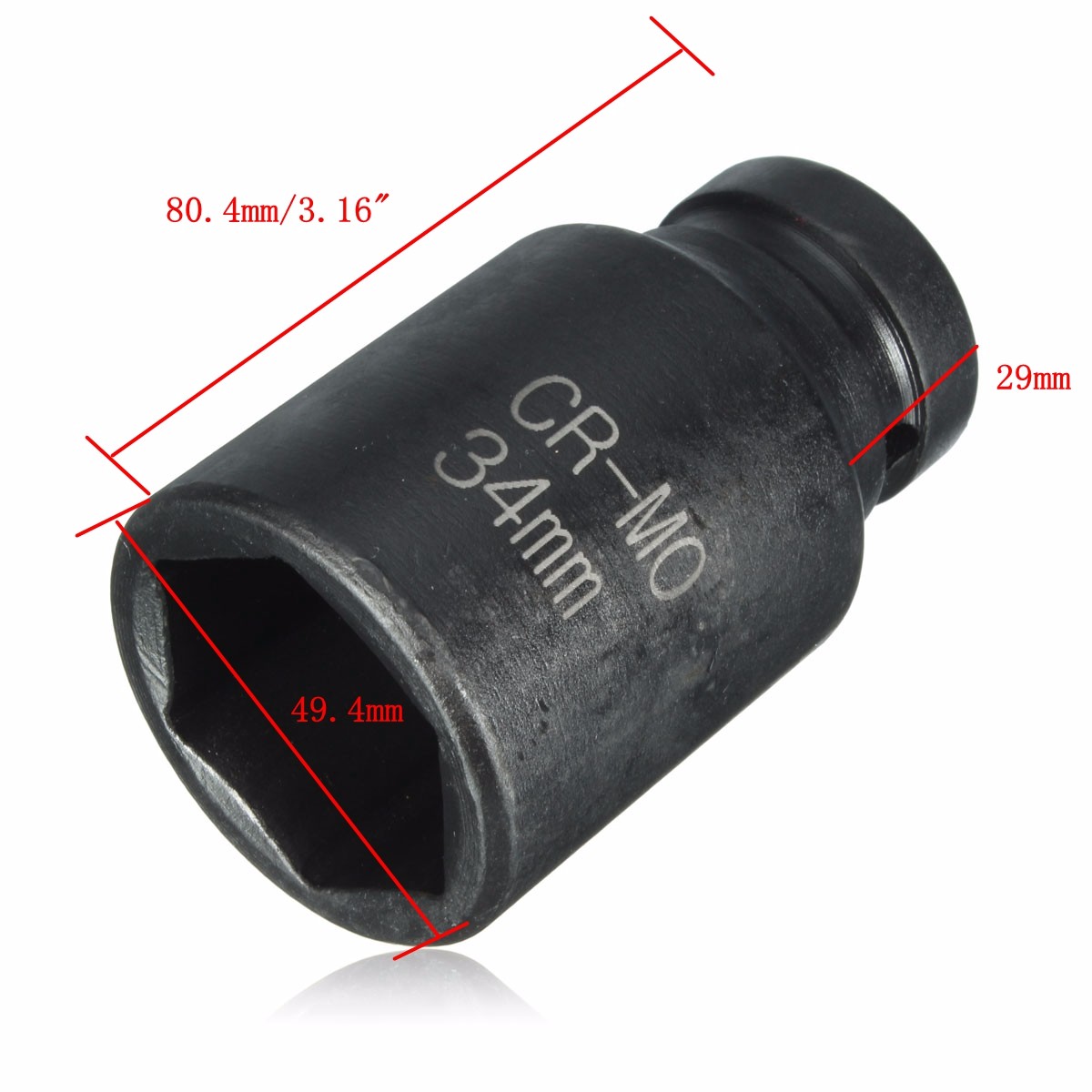34mm-Black-Hex-6-Point-12-Inch-Drive-Deep-Spindle-Axle-Nut-Socket-Chrome-Steel-1063847