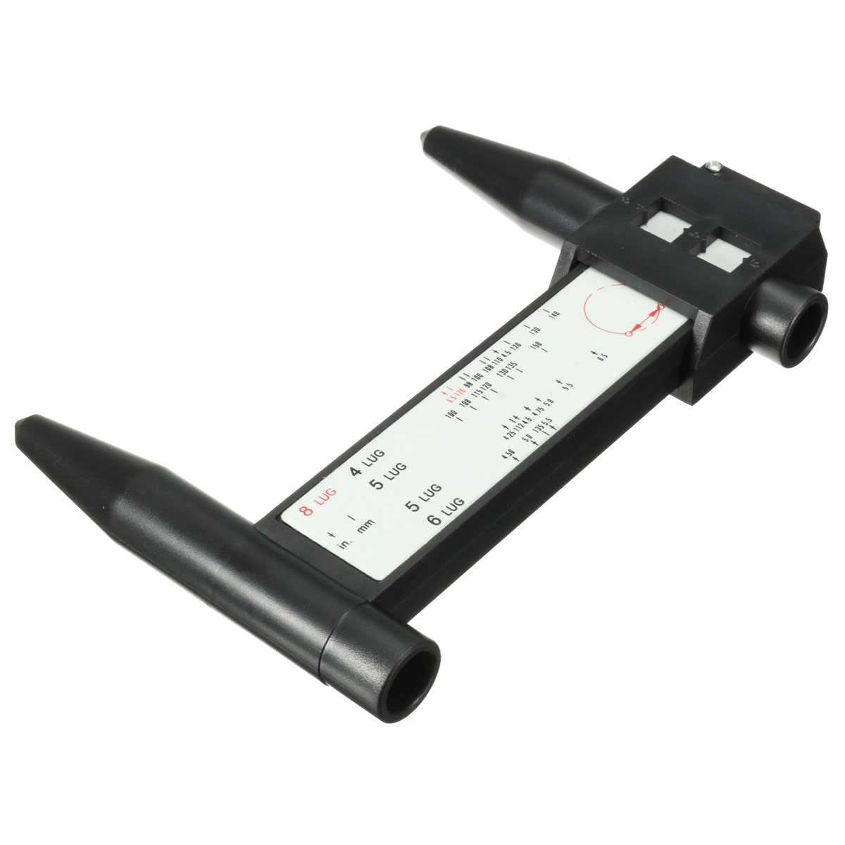 4-5-6-8-Lug-Wheel-Bolt-Pattern-Gauge-Tool-Quick-Measuring-Measurement-Black-1063880