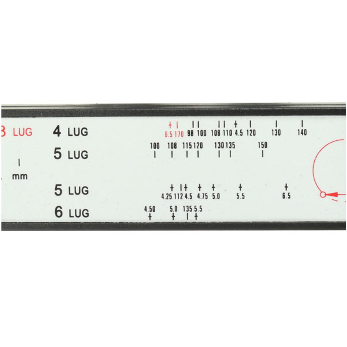 4-5-6-8-Lug-Wheel-Bolt-Pattern-Gauge-Tool-Quick-Measuring-Measurement-Black-1063880