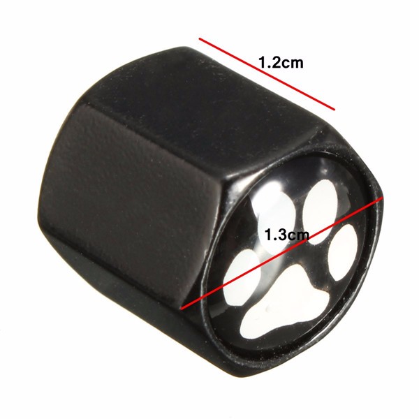 4Pcs-Aluminum-Alloy-Footprint-Pattern-Car-Wheel-Tire-Valve-Stem-Covers-Caps-Black-1013948