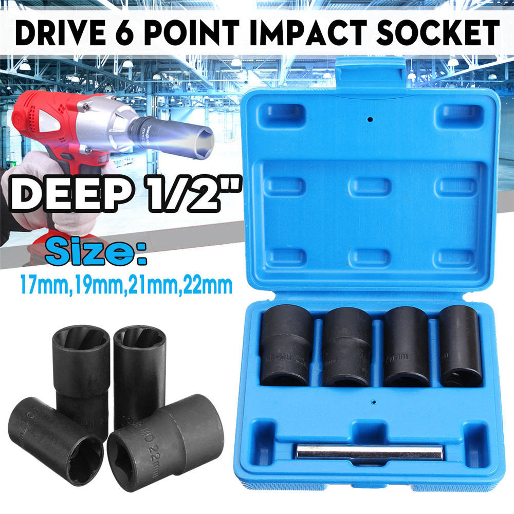 5PCS-Set-Carbon-Steel-12-Inch-Drive-Wheel-Nut-Sockets-with-Straight-Bar-Tool-1407377