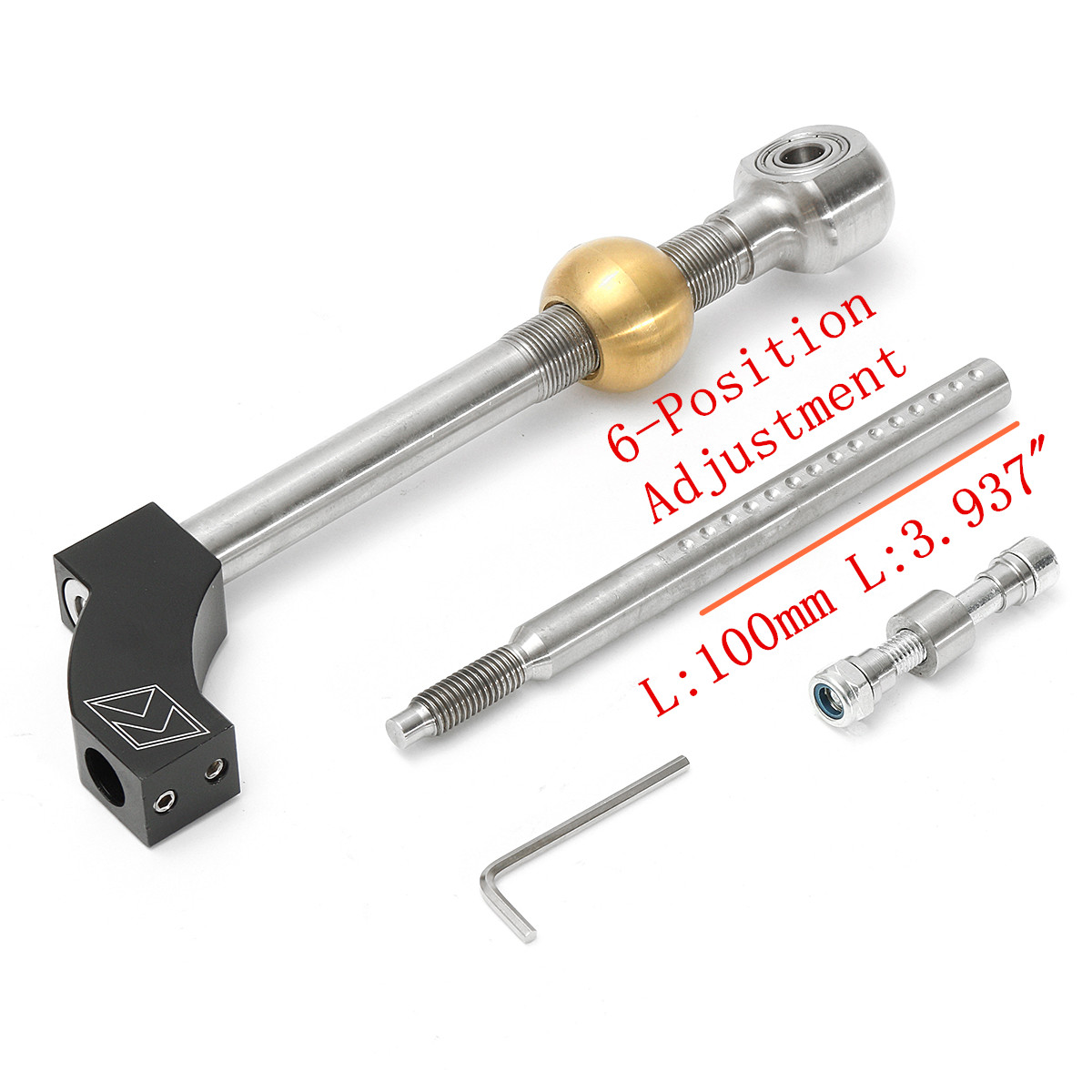 Adjustable-100mm-Height-Dual-Bend-Stainless-Steel-Short-Shifter-For-Honda-Civic-1127692