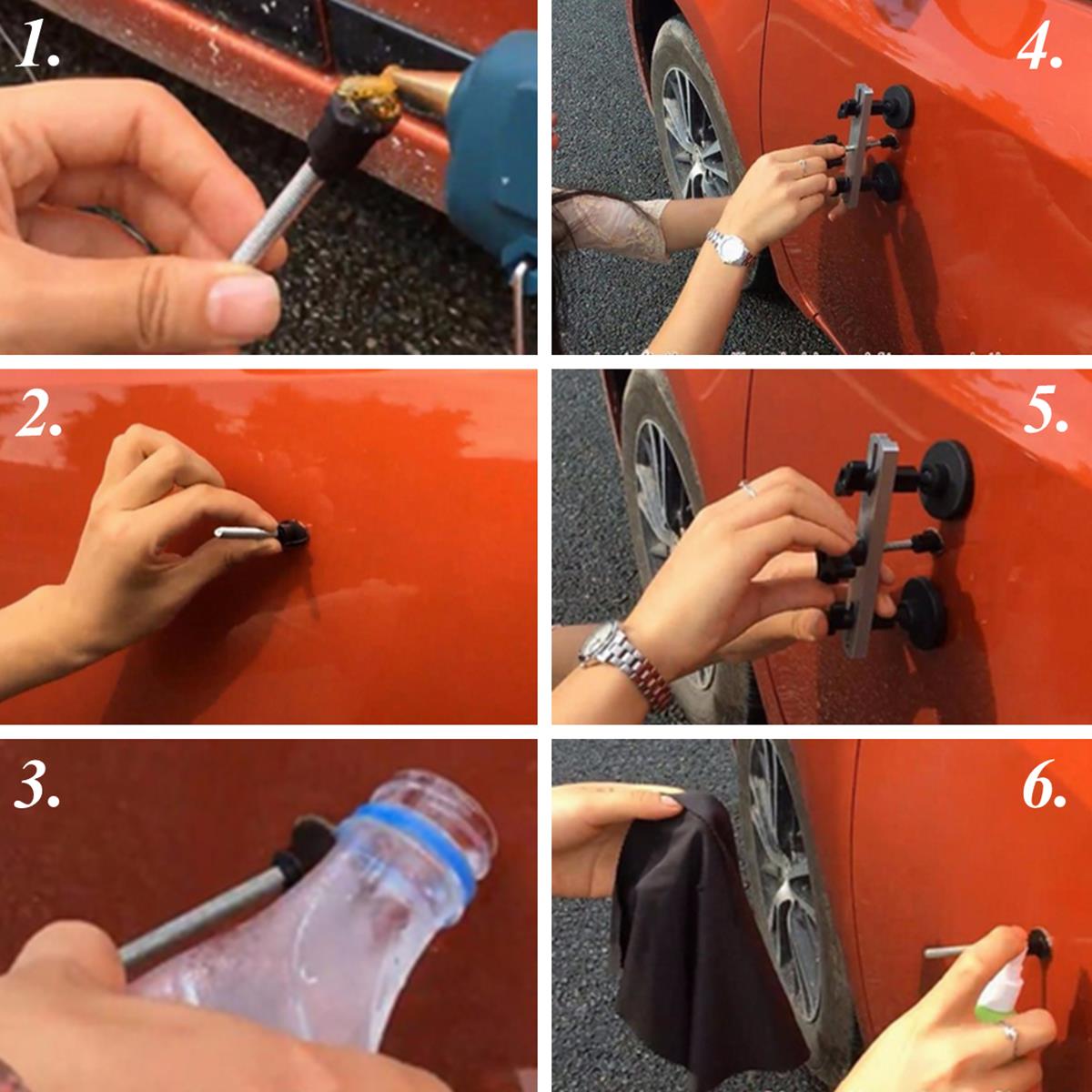 Car-Paintless-Dent-Repair-Removal-PDR-Tools-Kit-Auto-Body-Bridge-Puller-Glue-Tab-1201657