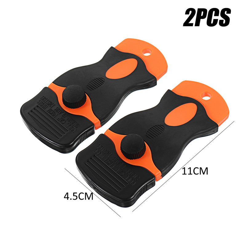 DIY-100X-Plastic-Double-Edged-Razor-Blades--2X-Scraper-Removal-Tools-Kit-for-Car-Offroad-1294970