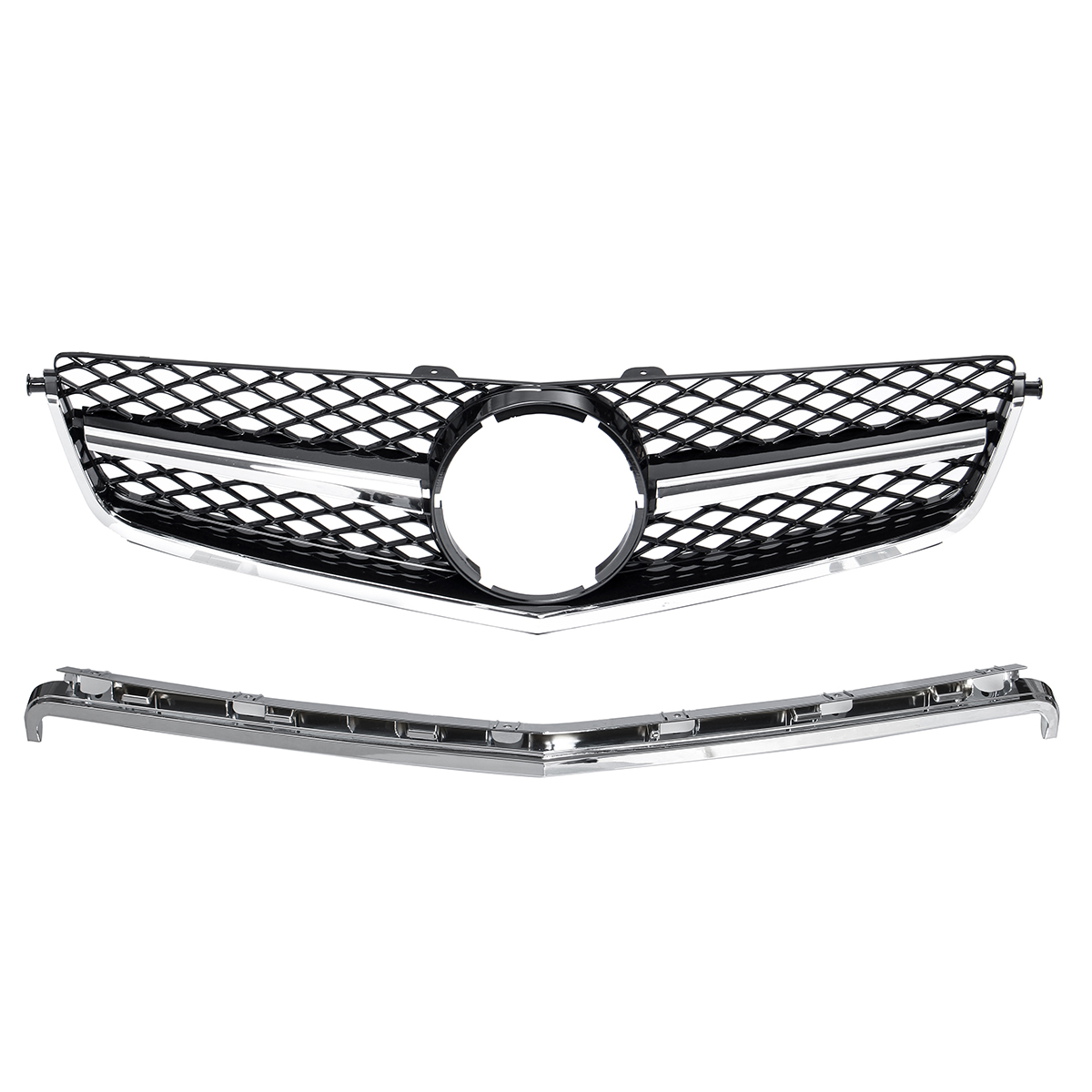 Front-Racing-Mesh-Grille-For-Mercedes-Benz-2008-2011-C63AMG-W204-Sedan-1514716
